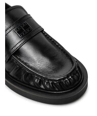 TOMMY HILFIGER TJW ORIGIN LOAFER Mocasines de piel para mujer negro - Zapatos Mujer - 3