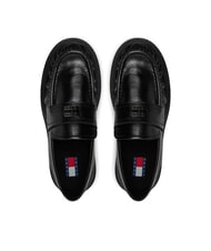 TOMMY HILFIGER TJW ORIGIN LOAFER Mocasines de piel para mujer negro - Zapatos Mujer - 4