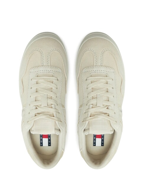 GREENWICH Zapatillas de plataforma plana en piel de ante papel prensa - Zapatos Mujer