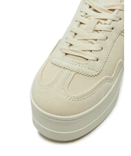 TOMMY HILFIGER GREENWICH Zapatillas de plataforma plana en piel de ante papel prensa - Zapatos Mujer - 3