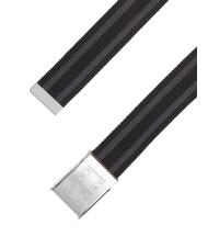 TOMMY HILFIGER TJ DAILY Cintur&oacute;n de algod&oacute;n negro - Cinturones - 2