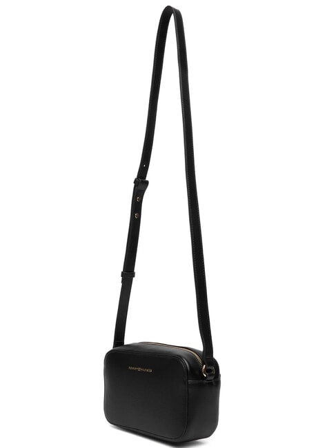 TH LOGO Mini bolso de hombro negro - Bolsos Mujer