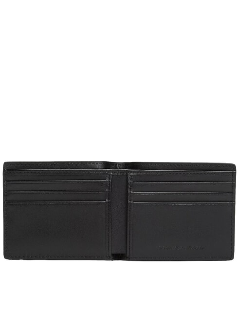 TH CORP Cartera de cuero negro - Carteras Hombre