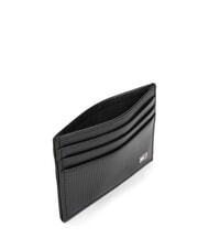 TOMMY HILFIGER TH FLAG Tarjetero de cuero negro - Carteras Hombre - 3