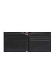 TOMMY HILFIGER TH FLAG Cartera de cuero negro - Carteras Hombre - 2