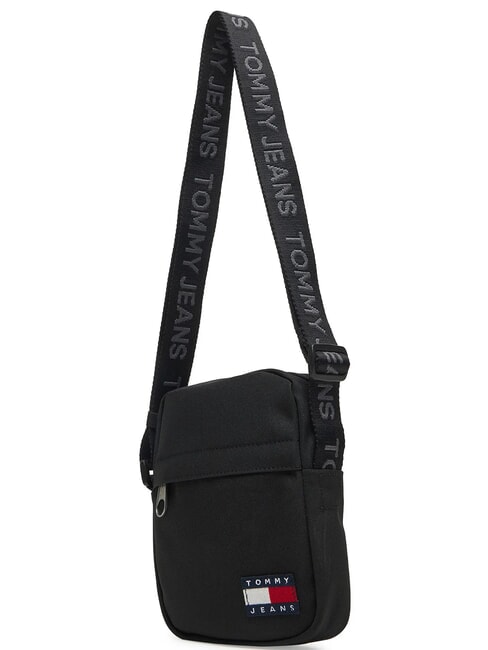 TJ ESS DAILY Bolso de hombro negro - Bandoleras Hombre