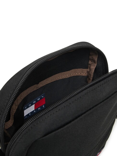 TJ ESS DAILY Bolso de hombro negro - Bandoleras Hombre