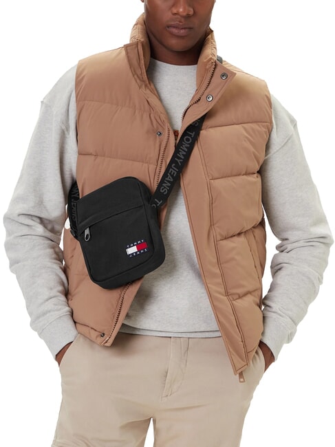 TJ ESS DAILY Bolso de hombro negro - Bandoleras Hombre