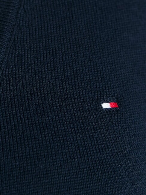 TH Su&eacute;ter de cuello en V para mujer azul - Su&eacute;teres de mujer