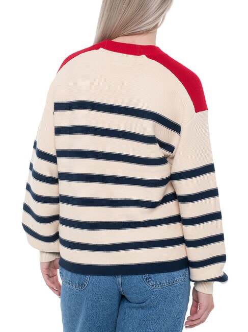 TH Su&eacute;ter ligero con mangas de linterna beige - Su&eacute;teres de mujer