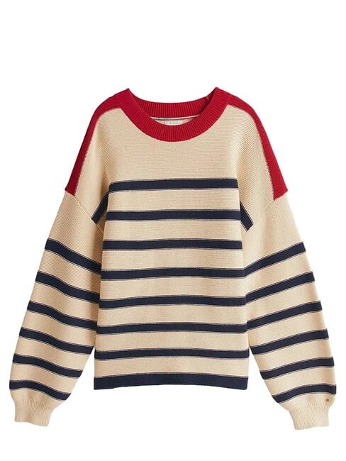 TH Su&eacute;ter ligero con mangas de linterna beige - Su&eacute;teres de mujer