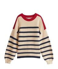 TOMMY HILFIGER TH Su&eacute;ter ligero con mangas de linterna beige - Su&eacute;teres de mujer - 3