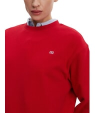 TOMMY HILFIGER TH Sudadera de cuello redondo y corte regular rojo primario - Sudaderas de mujer - 3