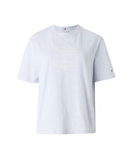TOMMY HILFIGER OUTLINE FLAG TEE Camiseta de manga corta de corte regular brezo azul hielo - camiseta - 4