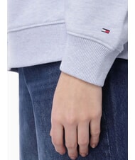 TOMMY HILFIGER OUTLINE FLAG TEE Sudadera con capucha de corte regular brezo azul hielo - Sudaderas de mujer - 4