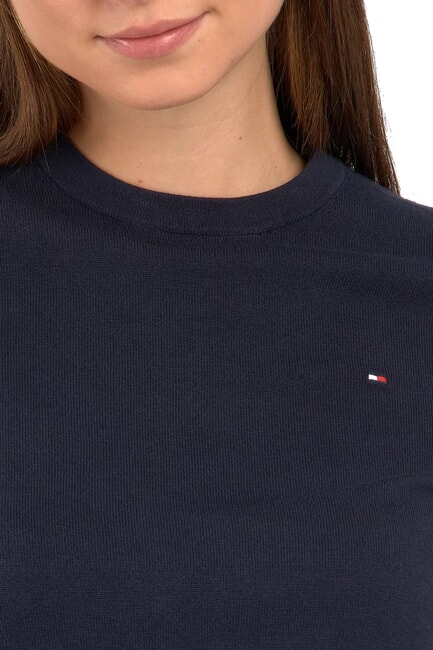 TH Su&eacute;ter de cuello redondo para mujer cielo del desierto - Su&eacute;teres de mujer