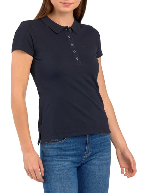 TH Polo de manga corta para mujer cielo del desierto - camisa polo