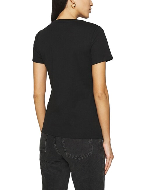 TH Camiseta de manga corta con cuello redondo mezclilla azul - camiseta