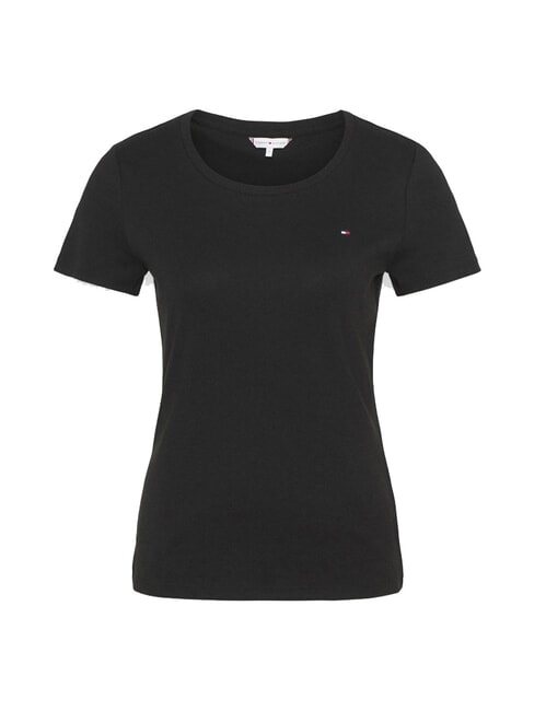 TH Camiseta de manga corta con cuello redondo mezclilla azul - camiseta