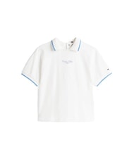 TOMMY HILFIGER TH Polo de manga corta para mujer crudo - camisa polo - 4