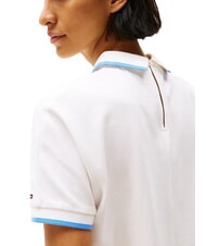 TOMMY HILFIGER TH Polo de manga corta para mujer crudo - camisa polo - 3