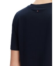 TOMMY HILFIGER TH Camiseta de manga corta de corte regular Marina de noche oscura - camiseta - 4