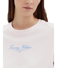 TOMMY HILFIGER TH Camiseta de manga corta con estampado rosa claro - camiseta - 3