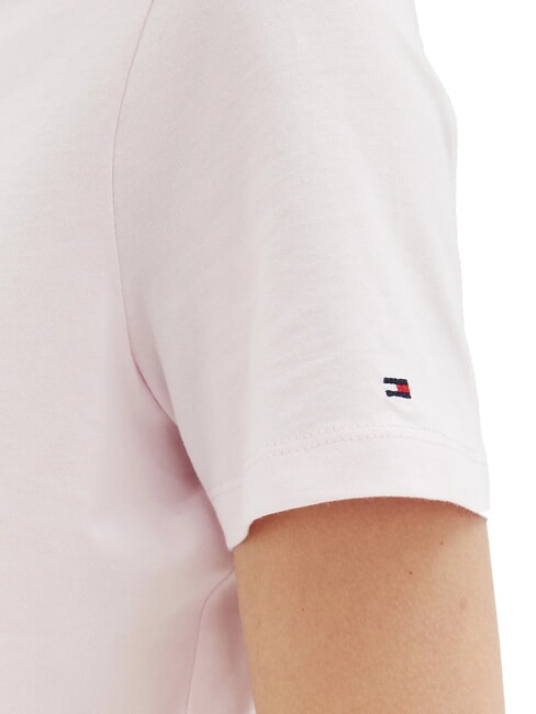 TH Camiseta de manga corta con estampado rosa claro - camiseta