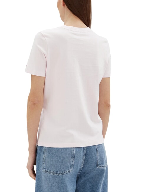 TH Camiseta de manga corta con estampado rosa claro - camiseta