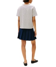 TOMMY HILFIGER TH Camiseta de corte relajado con cuello en V crema/azul oscuro stp - camiseta - 3