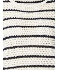 TOMMY HILFIGER POINTELLE CROCHET Su&eacute;ter ligero de rayas Raya azul china blanca - Su&eacute;teres de mujer - 4