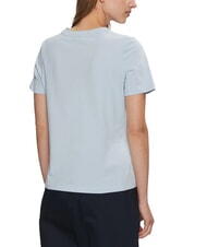 TOMMY HILFIGER MODERN SCRIPT Camiseta de algod&oacute;n con estampado azul ventoso - camiseta - 2