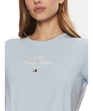 TOMMY HILFIGER MODERN SCRIPT Camiseta de algod&oacute;n con estampado azul ventoso - camiseta - 3