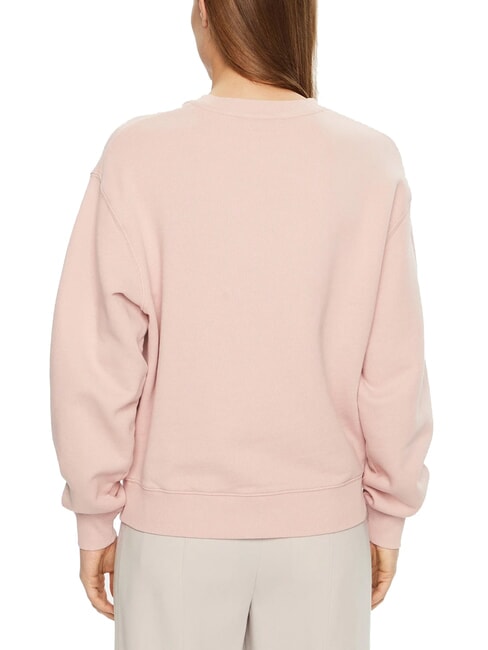 MODERN SCRIPT Sudadera de cuello redondo para mujer rosa brumoso - Sudaderas de mujer