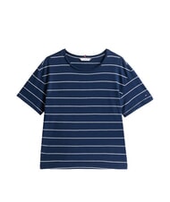 TOMMY HILFIGER TH MODERN Camiseta con estampado de mezcla de lino bret&oacute;n crudo/azul marino oscuro stp - camiseta - 4