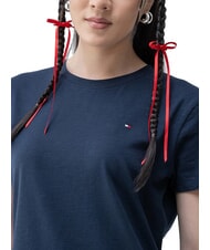 TOMMY HILFIGER SLUB Camiseta de algod&oacute;n de manga corta Marina de noche oscura - camiseta - 3