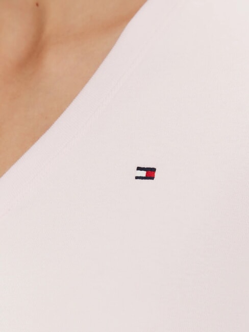 TH Camiseta de manga corta con cuello en V rosa claro - camiseta