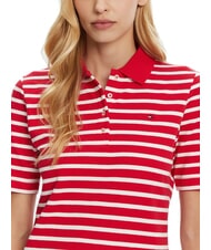 TOMMY HILFIGER TH 1985 Polo de manga corta para mujer rojo medio/blanco - camisa polo - 3