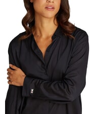 TOMMY HILFIGER TH Camisa de mujer en modal y viscosa negro - Camisas - 3