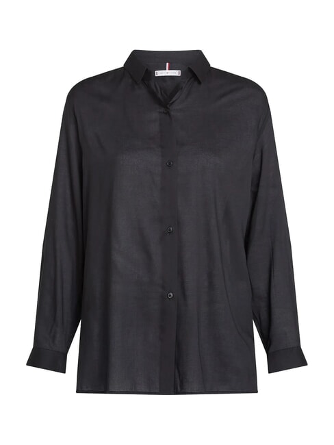 TH Camisa de mujer en modal y viscosa negro - Camisas