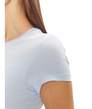 TOMMY HILFIGER TH JEANS Camiseta de manga corta con logo bordado dulce azul - camiseta - 4