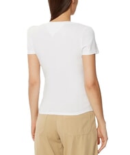 TOMMY HILFIGER TH JEANS Camiseta de manga corta con cuello en V blanco - camiseta - 2