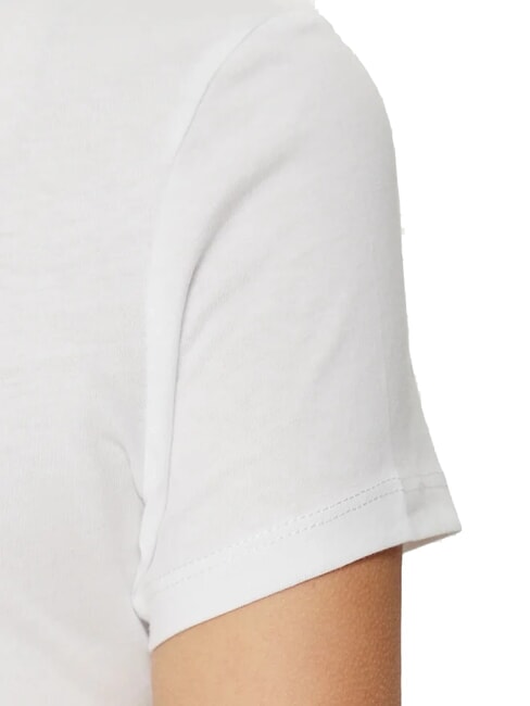 TH JEANS Camiseta de manga corta con cuello en V blanco - camiseta