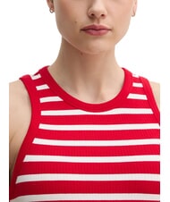 TOMMY HILFIGER TH Camiseta sin mangas rojo medio/blanco - camiseta - 3