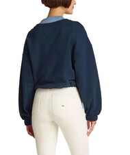 TOMMY HILFIGER TJW Sudadera de cuello redondo para mujer con cord&oacute;n - Sudaderas de mujer
