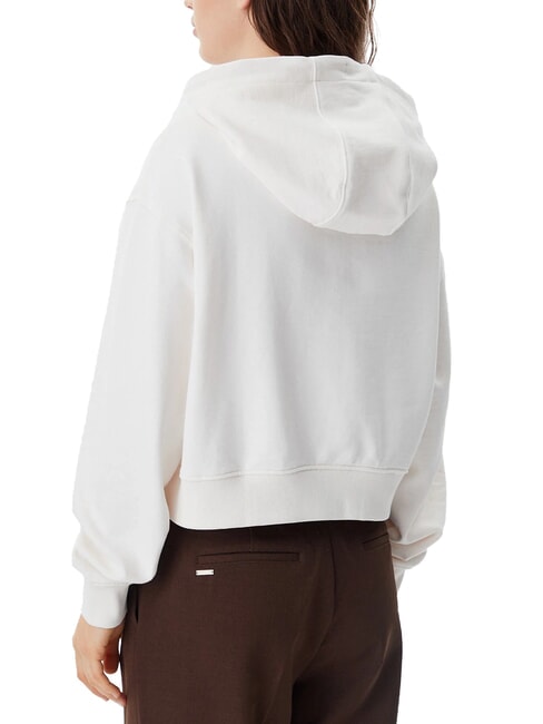 SCRIPT LOGO Sudadera con capucha de corte relajado blanco antiguo - Sudaderas de mujer