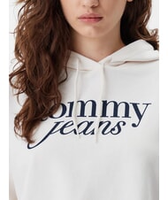 TOMMY HILFIGER SCRIPT LOGO Sudadera con capucha de corte relajado blanco antiguo - Sudaderas de mujer - 3