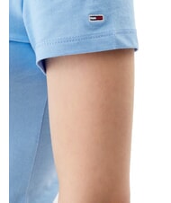 TOMMY HILFIGER TH JEANS Camiseta de algod&oacute;n con estampado de logotipo azul ciruela dulce - camiseta - 4