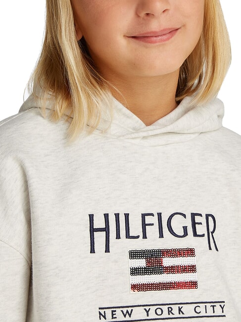 KIDS BIMBA Sudadera con capucha y parche de lentejuelas brezo blanco como la nieve - Sudadera Beb&eacute;