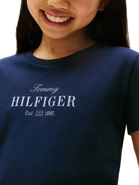 KIDS BIMBA Camiseta de algod&oacute;n con estampado de purpurina Marina de noche oscura - Camiseta ni&ntilde;o